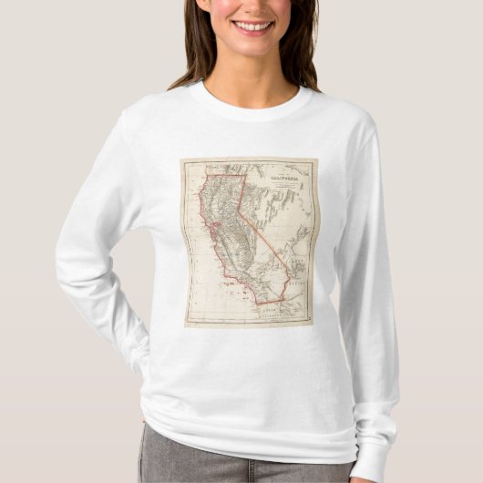 Staat Californië T-shirt (Voorkant)