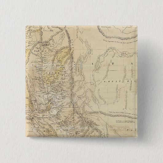 Staat Californië Vierkante Button 5,1 Cm (Voorkant)