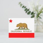 Staat Californische vlag Briefkaart (Staand voorkant)