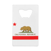 Staat Californische vlag Creditkaart Flessenopener (Achterkant)