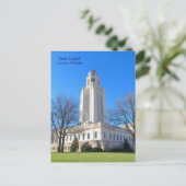 Staat Capitol Lincoln, NE briefkaart best1 (Staand voorkant)