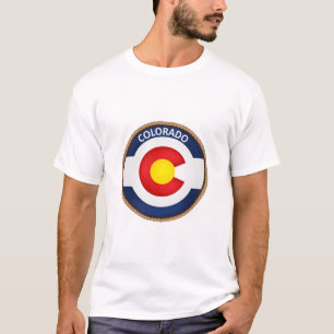 Staat Colorado Vlag Zegel T-Shirt