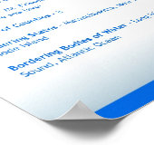 Staat Connecticut, CT-Posters Poster (Hoek)