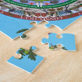 Staat Connecticut Mandala Puzzle Legpuzzel (Zijkant)