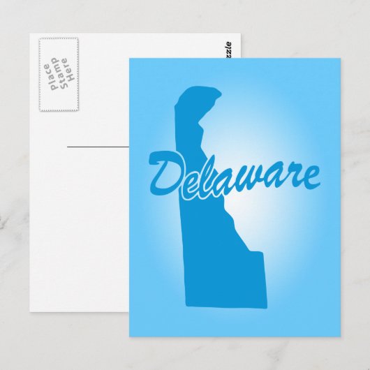 Staat Delaware Briefkaart (Voorkant / Achterkant)
