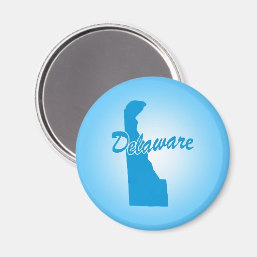 Staat Delaware Magnet (Voorkant / Achterkant)