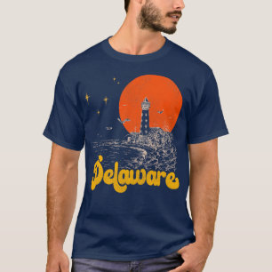  staat Delaware Mid Century Noodlijdende A T-shirt