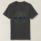 Staat Delaware  Retro Delaware T-shirt (Design voorkant)