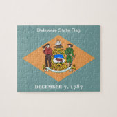 Staat Delaware Vlag 8x10 Legpuzzel (Horizontaal)