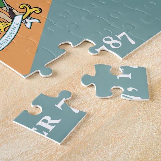 Staat Delaware Vlag 8x10 Legpuzzel (Zijkant)