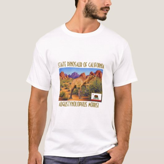 Staat dinosaurus van Californië T-shirt (Voorkant)