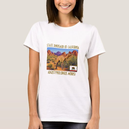 Staat dinosaurus van Californië T-shirt (Voorkant)