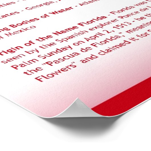 Staat Florida,FL-Posters Poster (Hoek)