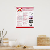 Staat Florida,FL-Posters Poster (Keuken)