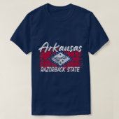Staat Funny Arkansas Razorback T-shirt (Design voorkant)