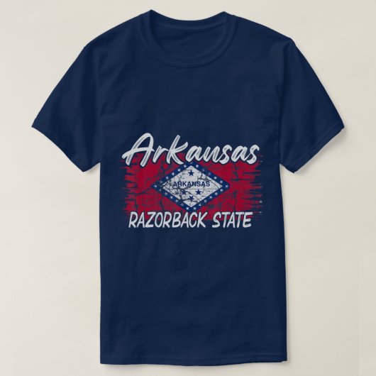 Staat Funny Arkansas Razorback T-shirt (Design voorkant)