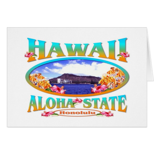 Staat Hawaii Aloha (Voorkant Horizontaal)