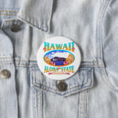 Staat Hawaii Aloha Ronde Button 7,6 Cm (In situ)