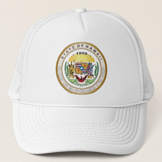 Staat Hawaii Grote zeehond Trucker Pet (Voorkant)