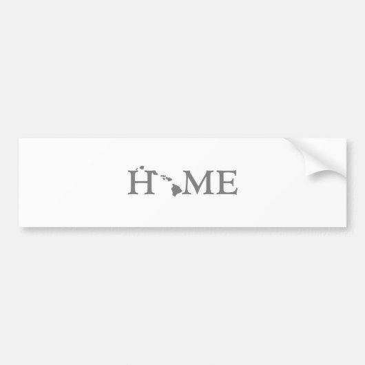 Staat Hawaii HOME Bumpersticker (Voorkant)