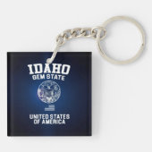 Staat Idaho Gem Sleutelhanger (Achterkant)