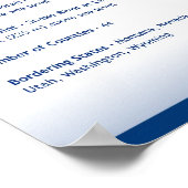 Staat Idaho,ID-Posters Poster (Hoek)