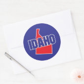 Staat Idaho Ronde Sticker (Envelop)