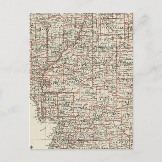 Staat Illinois Briefkaart (Voorkant)