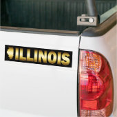 STAAT ILLINOIS BUMPERSTICKER (Op Truck)