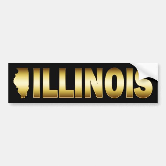 STAAT ILLINOIS BUMPERSTICKER (Voorkant)