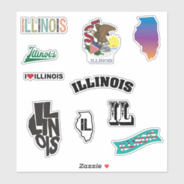 Staat Illinois Sticker