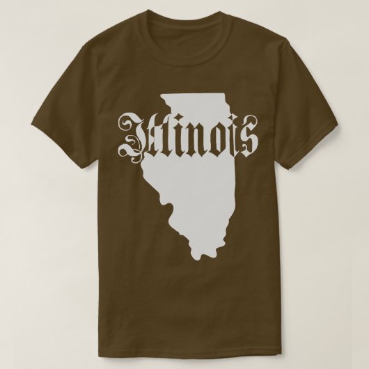 Staat Illinois T-shirt (Design voorkant)