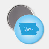 Staat Iowa Magnet (Voorkant / Achterkant)