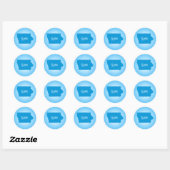 Staat Iowa Ronde Sticker (Vel)