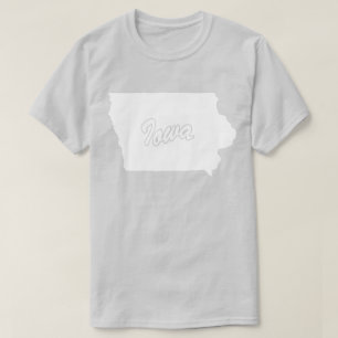 Staat Iowa Shape T-shirt