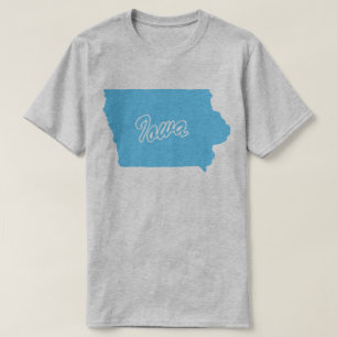 Staat Iowa Shape T-shirt