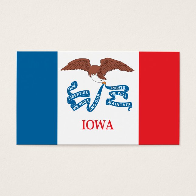 Staat Iowa Visitekaartjes (Voorkant)
