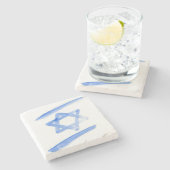 Staat Israel Vlag onderzetter (Zijkant)
