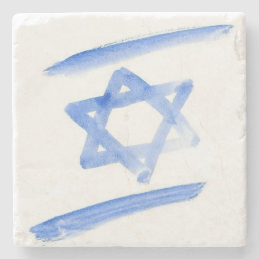 Staat Israel Vlag onderzetter (Voorkant)