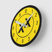 Staat Jefferson Double-Cross X Wall Clock Ronde Klok (Hoek)