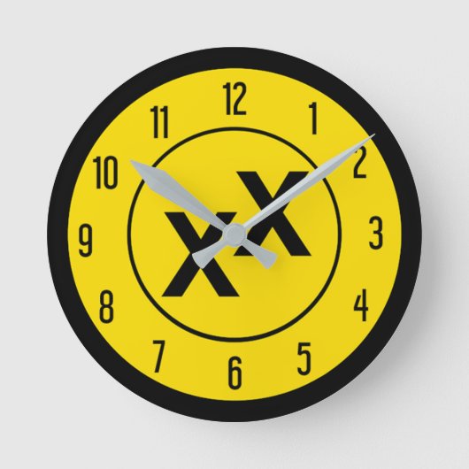 Staat Jefferson Double-Cross X Wall Clock Ronde Klok (Voorkant)