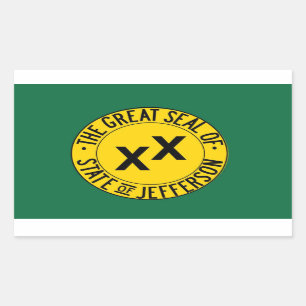 Staat Jefferson Stickers (blad 4)