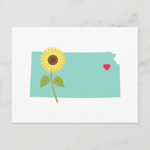 Staat Kansas Briefkaart