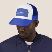 Staat Kansas Shape Trucker Hat Pet (In situ)