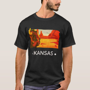 Staat Kansas T-shirt