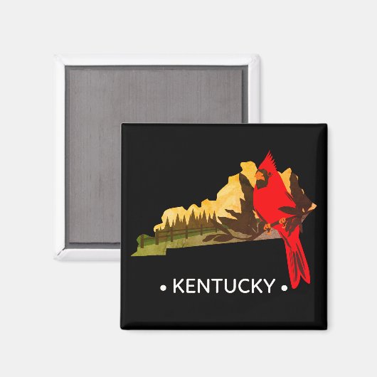 staat Kentucky Magnet (Voorkant / Achterkant)