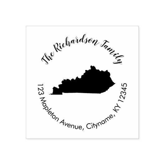 Staat Kentucky retouradres rubberstempel (Afrduk)