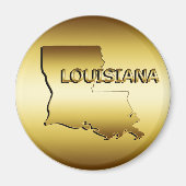 STAAT LOUISIANA GOLD MEDALLION MAGNEET (Voorkant)