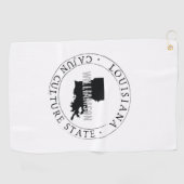 Staat Louisiana Golf Towel gepersonaliseerd Golfhanddoek (Horizontaal)