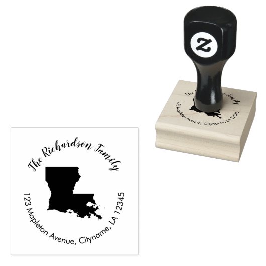 Staat Louisiana retouradres rubberstempel (Gestempeld)